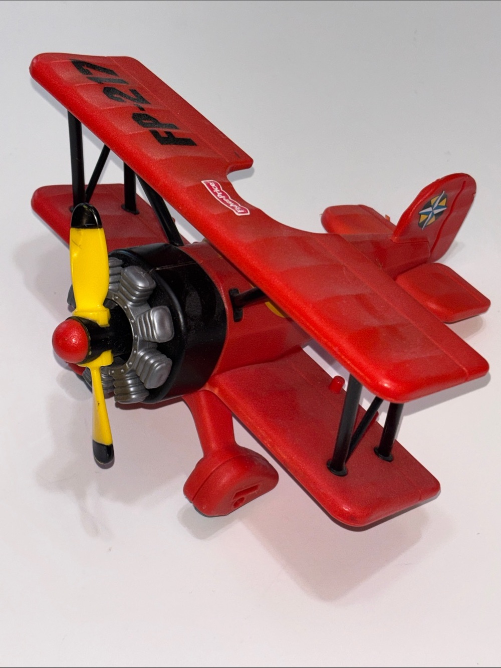 FISHER PRICE FP-217 Imaginext Red Baron BIPLANE 2006 Airplane Plane Toy